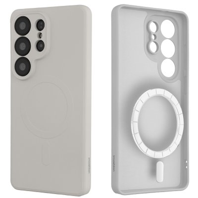 IMOSHION Coque Couleur avec MagSafe pour Samsung Galaxy S26 Ultra - Beige
