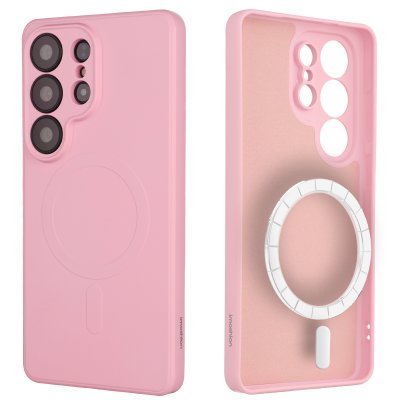 IMOSHION Coque Couleur avec MagSafe pour Samsung Galaxy S26 Ultra - Candy Pink