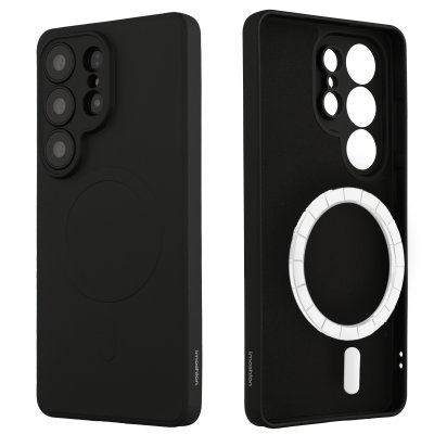 IMOSHION Coque Couleur avec MagSafe pour Samsung Galaxy S26 Ultra - Noir
