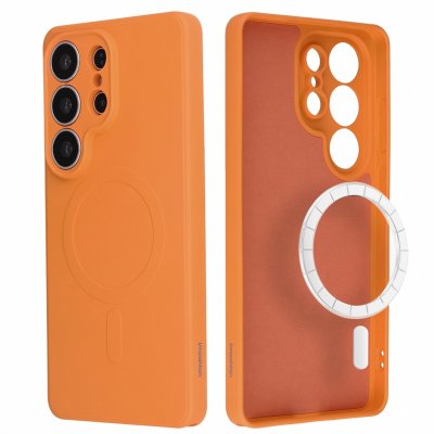 IMOSHION Coque Couleur avec MagSafe pour Samsung Galaxy S26 Ultra - Orange