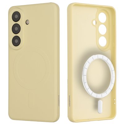 IMOSHION Coque Couleur avec MagSafe pour Samsung Galaxy S26 - Vanilla
