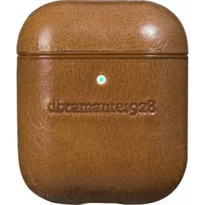 DBRAMANTE1928 Coque cuir copenhagen tan pour airpods 