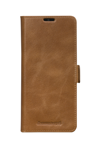 DBRAMANTE1928 Coque Cuir v&eacute;ritable pour Samsung Galaxy A52(s)  Marron