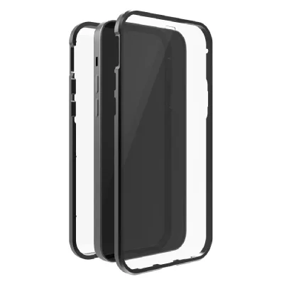 BLACK ROCK Coque de protection ""360&deg; glass"" pour apple iphone 13, noire
