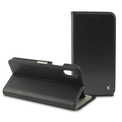 KSIX Coque de protection avec clapet folio pour iPhone X / XS