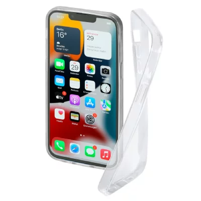 HAMA Coque de protection Crystal Clear pour iPhone 13, transparente