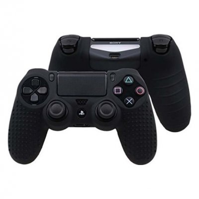 OEM Coque de protection en silicone antid&eacute;rapant pour manette PS4/Slim/Pro - Noir