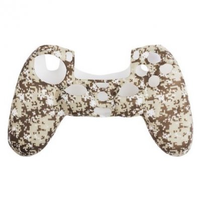 OEM Coque de protection en silicone pour manette PS4/Slim/Pro - Camouflage Kaki