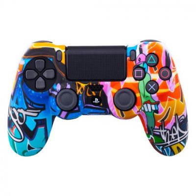 OEM Coque de protection en silicone pour manette PS4/Slim/Pro - Multicolore #1