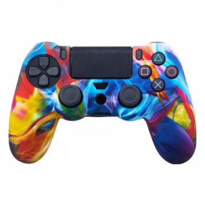 OEM Coque de protection en silicone pour manette PS4/Slim/Pro - Multicolore #3