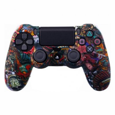 OEM Coque de protection en silicone pour manette PS4/Slim/Pro - Multicolore #6