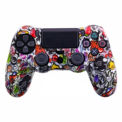 OEM Coque de protection en silicone pour manette PS4/Slim/Pro - Multicolore #7