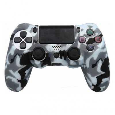 OEM Coque de protection en silicone pour manette PS4/Slim/Pro - Noir&Gris
