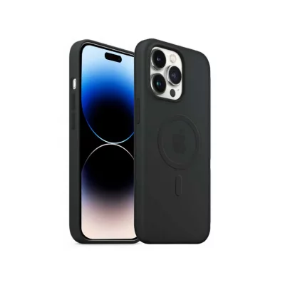 AKASHI Coque de protection pour t&eacute;l&eacute;phones Apple iPhone 14 Pro - Noir - Neuf