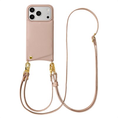SELENCIA Coque de t&eacute;l&eacute;phone Nova avec cordon et porte-cartes pour iPhone 17 Pro - Dusty Rose