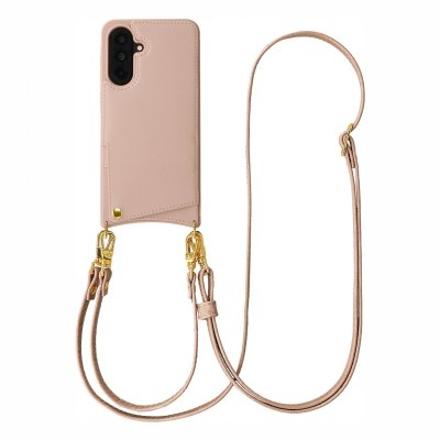 SELENCIA Coque de t&eacute;l&eacute;phone Nova avec cordon et porte-cartes pour Samsung Galaxy A36 - Dusty Rose