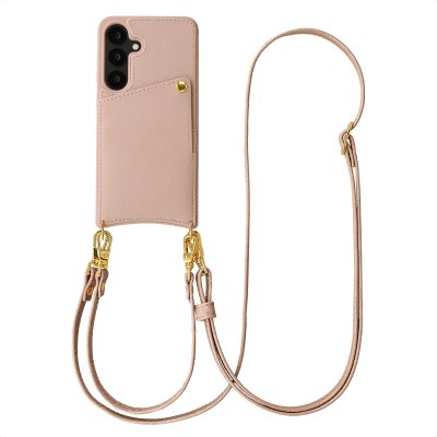 SELENCIA Coque de t&eacute;l&eacute;phone Nova avec cordon et porte-cartes pour Samsung Galaxy S25 / S24 - Dusty Rose