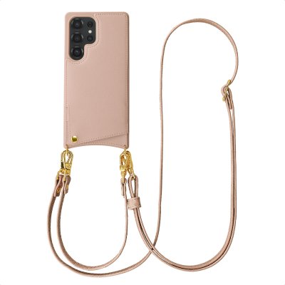 SELENCIA Coque de t&eacute;l&eacute;phone Nova avec cordon et porte-cartes pour Samsung Galaxy S25 Ultra - Dusty Rose