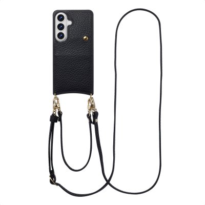 SELENCIA Coque de t&eacute;lephone Nova avec cordon et porte-cartes pour Samsung Galaxy S26 - Noir