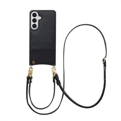 SELENCIA Coque de t&eacute;lephone Nova avec cordon et porte-cartes Samsung Galaxy S26 Plus - Noir