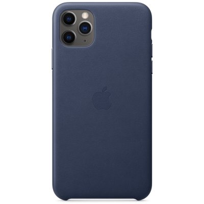 APPLE Coque en cuir pour iPhone 11 Pro Max Bleu nuit - Neuf