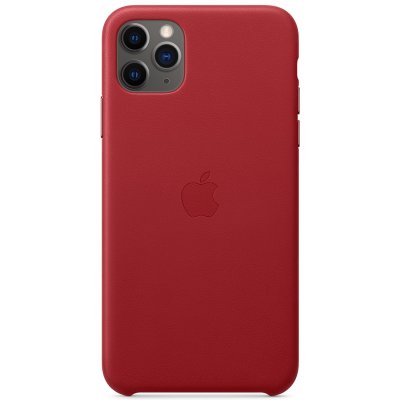 APPLE Coque en cuir pour iPhone 11 Pro Max Rouge