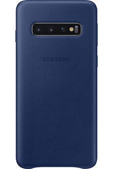 SAMSUNG Coque en Cuir pour  G S10 Bleue marine 