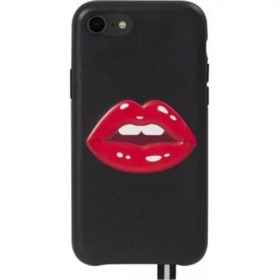 ARTEFAKT Coque en cuir rigide collection Bastille Noir pour IPhone 7/8/SE 2020