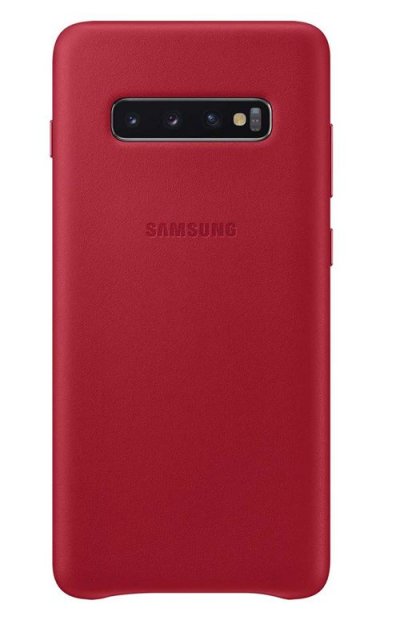 SAMSUNG Coque en cuir  Bordeaux pour Galaxy S10 Plus