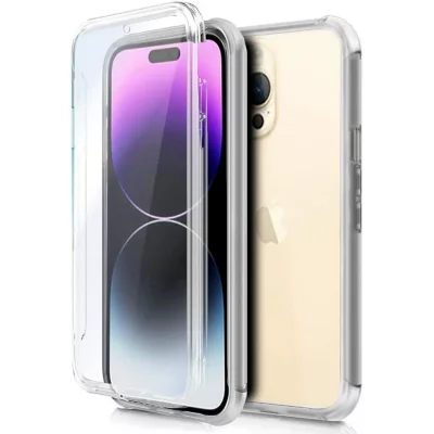 COOL Coque en silicone 3D transparente  pour iPhone 14 Pro Max