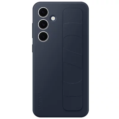 SAMSUNG Coque en silicone avec lani&egrave;re pour  Galaxy S24 FE Bleu fonc&eacute; 