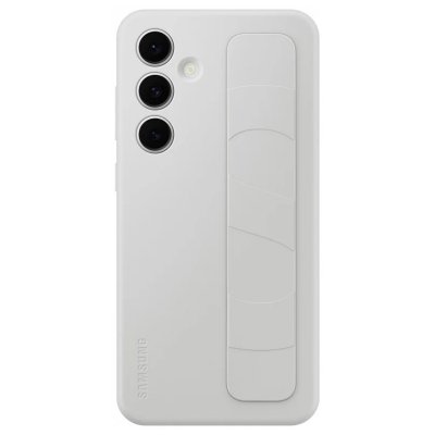 SAMSUNG Coque en silicone avec lani&egrave;re pour  Galaxy S24 FE Gris 