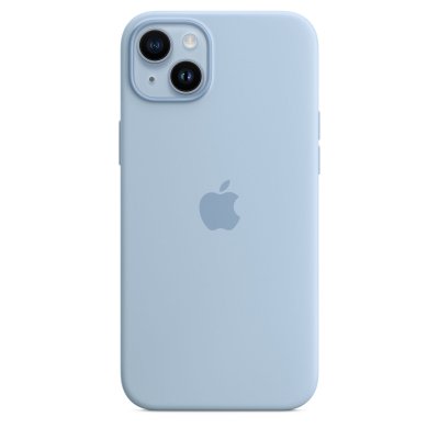 APPLE Coque en silicone avec MagSafe pour  iPhone 14 Plus Bleu Ciel