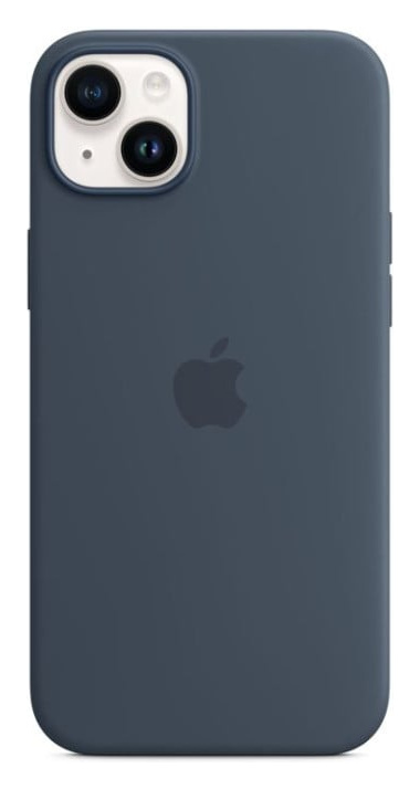 APPLE Coque en silicone avec MagSafe pour  iPhone 14 Plus Bleu orage 