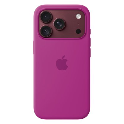APPLE Coque en silicone avec MagSafe pour  iPhone 18 Pro - Magenta