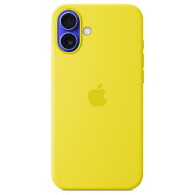 APPLE Coque en silicone avec MagSafe pour iPhone 16 Plus Carambole 