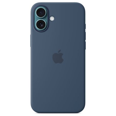 APPLE Coque en silicone avec MagSafe pour iPhone 16 Plus Denim 