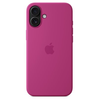APPLE Coque en silicone avec MagSafe pour iPhone 16 Plus Fuchsia 