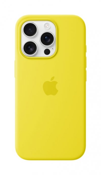 APPLE Coque en silicone avec MagSafe pour iPhone 16 Pro Carambole 