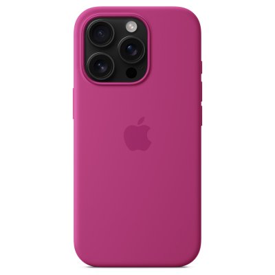 APPLE Coque en silicone avec MagSafe pour iPhone 16 Pro Fuchsia 