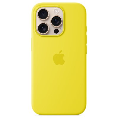 APPLE Coque en silicone avec MagSafe pour iPhone 16 Pro Max Carambole 