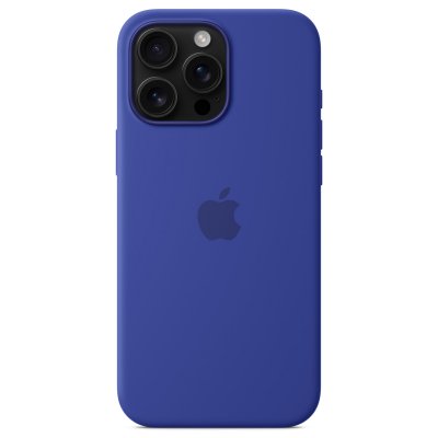 APPLE Coque en silicone avec MagSafe pour iPhone 16 Pro Max Outremer 