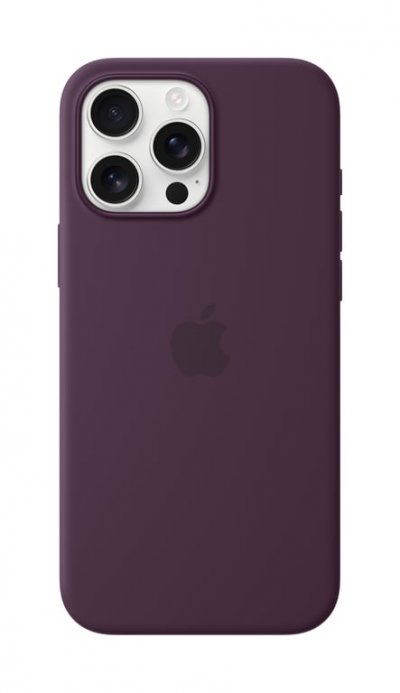 APPLE Coque en silicone avec MagSafe pour iPhone 16 Pro Max Prune 