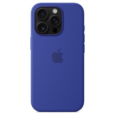 APPLE Coque en silicone avec MagSafe pour iPhone 16 Pro Outremer 