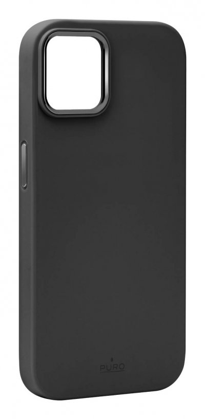 PURO Coque en silicone MagSafe  iPhone 15 Noir - Neuf