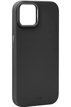 PURO Coque en silicone MagSafe  iPhone 15 Plus Noir - Neuf