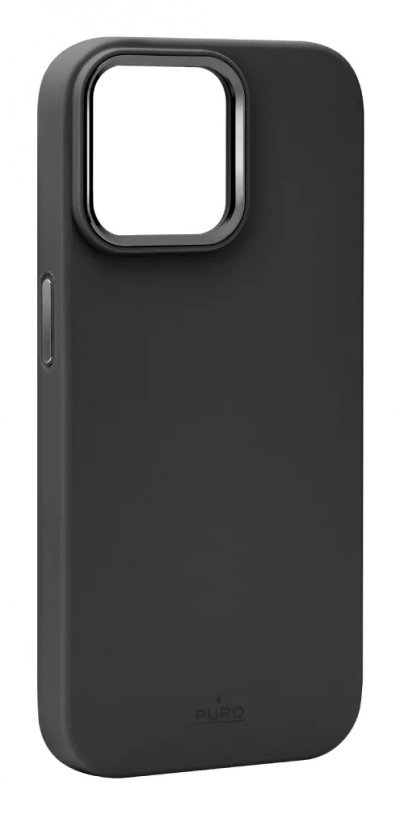 PURO Coque en silicone MagSafe  iPhone 15 Pro Max Noir - Neuf