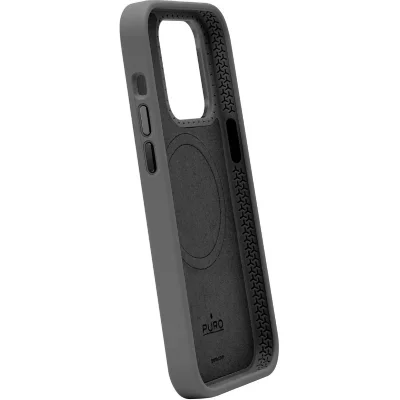PURO Coque en silicone MagSafe  iPhone 15 Pro Noir - Neuf