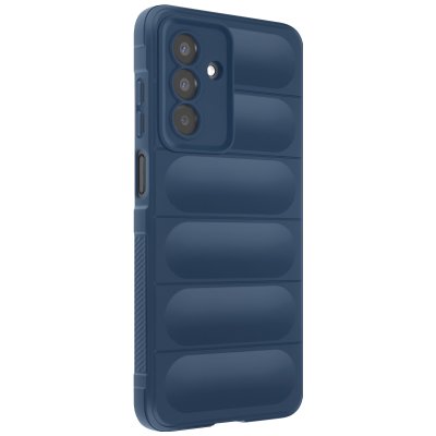 AVIZAR Coque en Silicone pour Samsung Galaxy A17 Design Textur&eacute; en Relief Soft-Touch Bleu