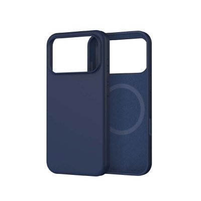 WEFIX Coque en Silicone  MagSafe Bleu pour iPhone 17 Pro